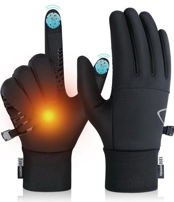  Winter Touchscreen Gloves Medium Warm Waterproof Anti Slip Black