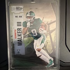 Skybox 2022 Metal Universe Kenneth Walker III #058 Football Michigan State