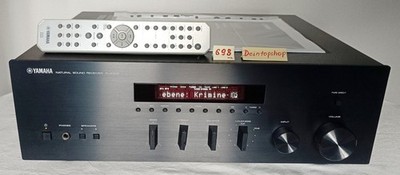 #698 Receiver YAMAHA R-S 300 schwarz RDS, mit Fernbedienung, BDA