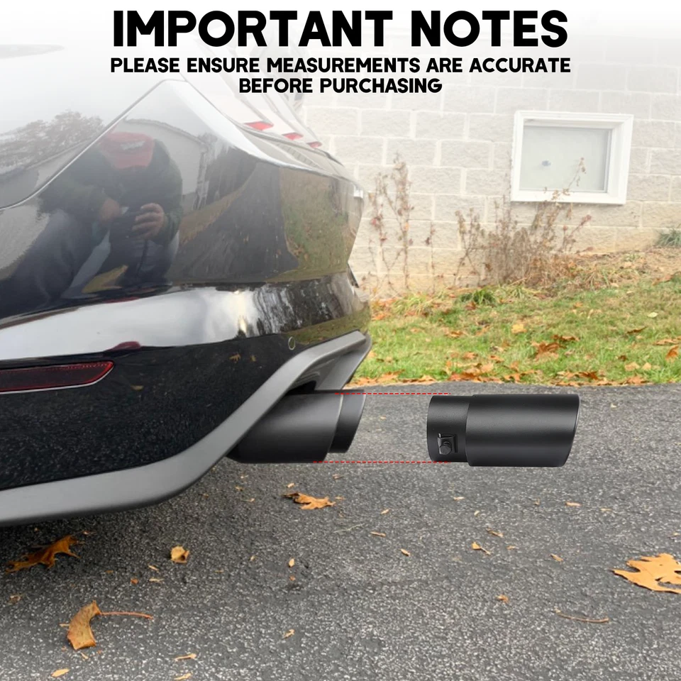 Tubo de escape trasero/punta trasera silenciador redondo accesorios para VW Jetta MK6 MK7 Foto 4 de 4