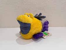Toys R Us Animal Alley Plush FISH Vintage 12" Yellow Purple Nwt