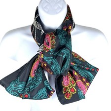 Diane Von Furstenberg DVF Color Authority Silk Scarf Oversized Colorful Bold 90s