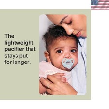 Ultra-Light BPA-Free Silicone Pacifier Set for Infants 0-6 - Pack of 4
