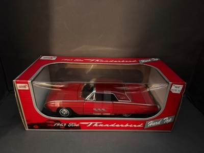 Anson 1963 Ford Thunderbird Hardtop 1:18 Red Die Cast Classic Car w/ Box