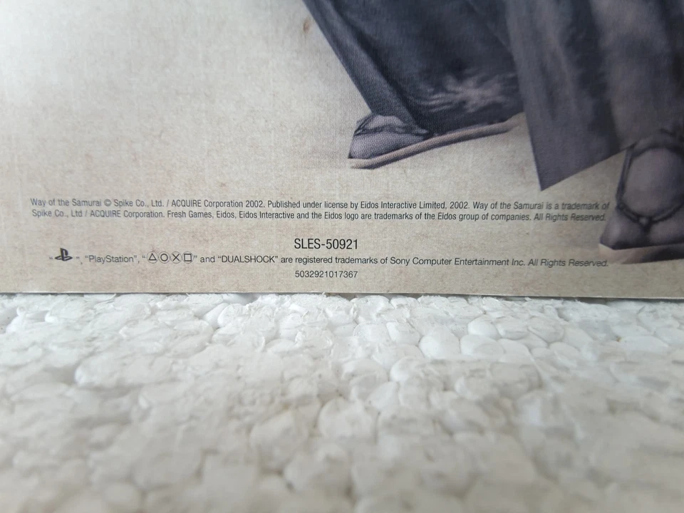 Way of the Samurai PS2 PAL English/French/German Disc & Booklet Big Scratches - Image 4 of 4