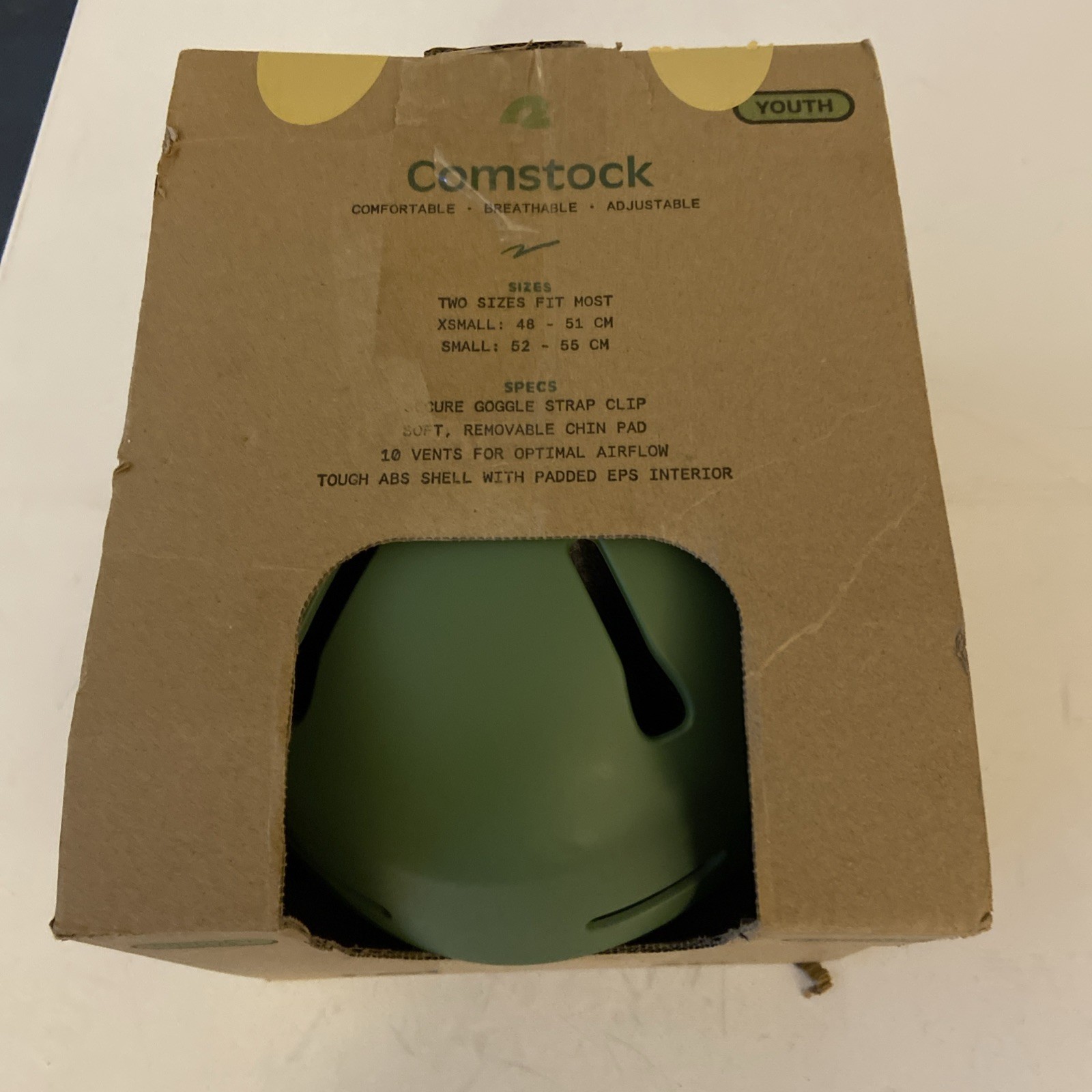 Retrospec Comstock Youth Ski & Snowboard Helmet, Green, XS (