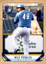 2018 Omaha Storm Chasers Choice 29 Wily Peralta Dominican Republic Baseball Card