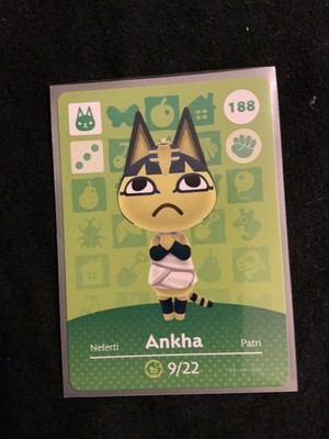 Ankha # 188 Animal Crossing Amiibo Card AUTHENTIC Series 2 NEW NEVER SCANNED!!!