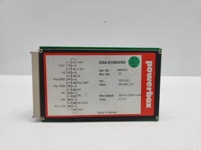 POWERBOX ESA-K105U/SS POWER SUPPLY M00010-01 REV 01