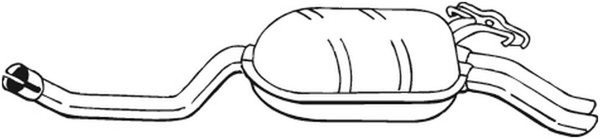 EndschalldäMpfer NachschalldäMpfer Bosal 278-179 FüR Mercedes 124 W124 300 130-image