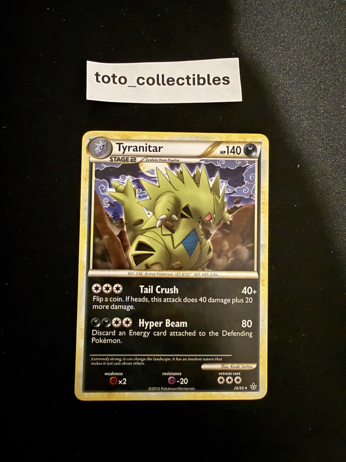 Pokémon Tyranitar Unleashed 26/95 Rare English - LP-NM