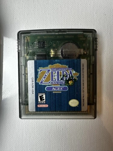 Legend of Zelda Oracle of Ages Nintendo Game Boy Color Cartridge Tested Saves