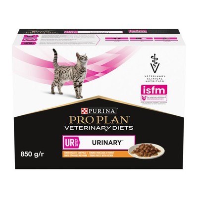 Purina Pro Plan Veterinary Diets UR Urinary - Kat - Pouch Kip - 10 x 85 g