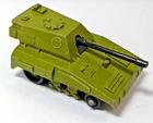 Vintage 1976 Matchbox Rolamatics Green No 70 S.P. Gun Tank Lesney - No Tracks