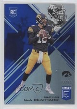 2017 Panini Elite Draft Picks Aspirations Blue 13/25 CJ Beathard #176 7l6