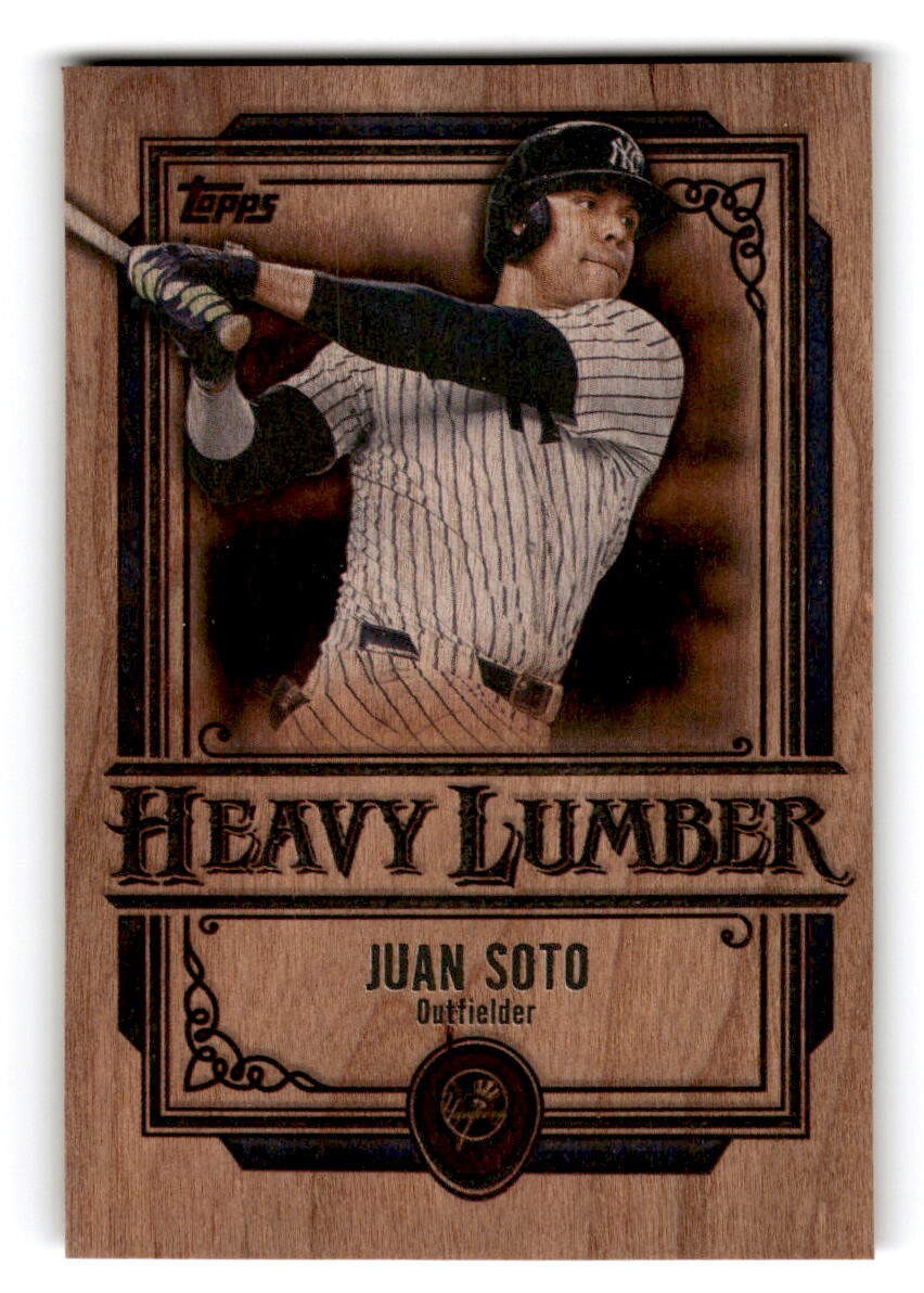 2025 Topps #HL-1 Juan Soto Heavy Lumber Wood Card Case Hit SSP