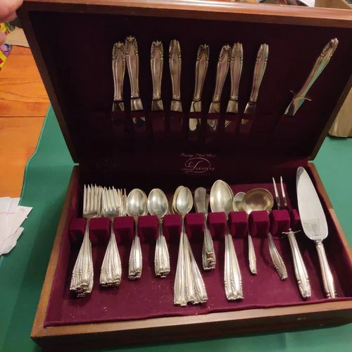 Stradivari by Wallace Sterling Silver Flatware Set Service 57 Pieces