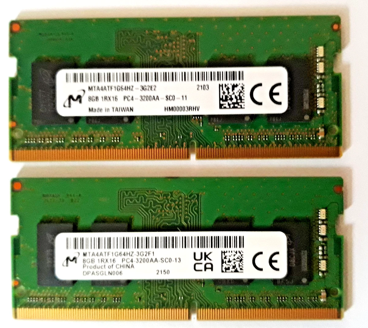 Computer RAM 8 GB Capacity per Module 2 Modules for sale | eBay UK