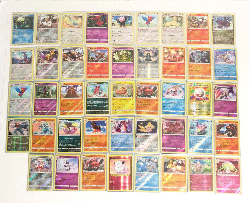 Pokemon Card Reverse Holo Rare Trading Cards Lot of 44 !