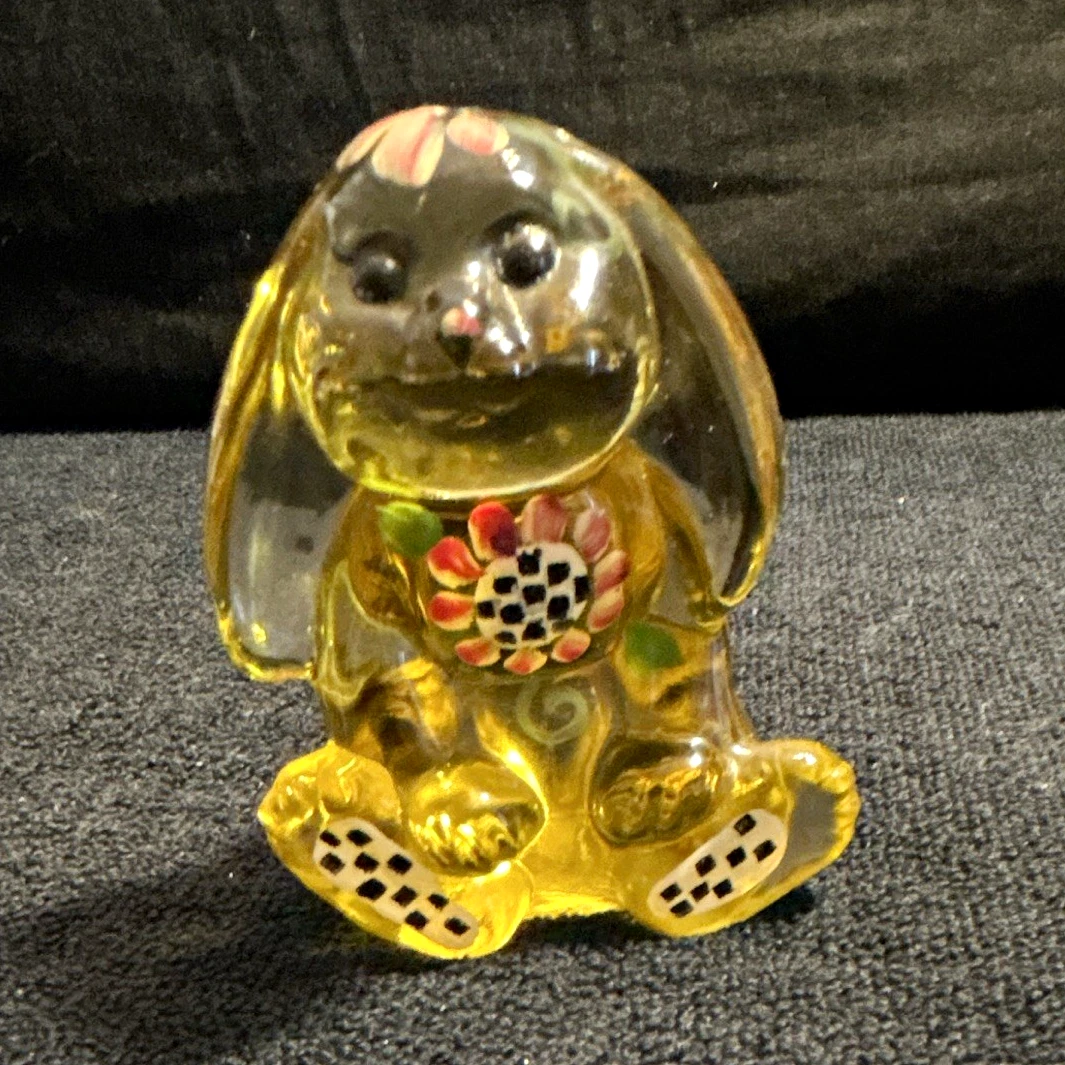Fenton ガラス アヒル フィギュリン ハンドペイント Fenton ガラス アヒル フィギュリン ハンドペイント Fenton ガラス