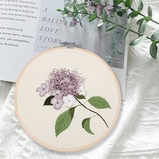 A Flower  Cross Stitch Kit for Beginners Embroidery with Detailed Instruction