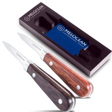 Oyster Shucking Knife Set of 2 - Professional Oyster Knife Shucker Clam Opene...
