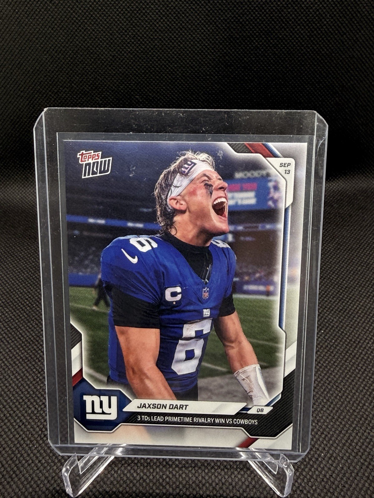 2026 NFL Topps NOW® - Card 16 - Jaxson Dart - NY Giants