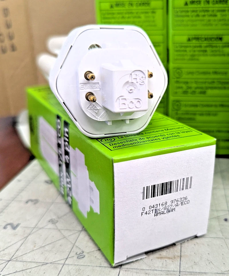 10 Pack GE 97633 F42TBX/827/A/ECO 42W T4 Triple Tube CFL 4pin GX24q-4 2700k [Z2B - Image 4 of 4