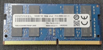 RAMAXEL DDR4 SO-DIMM 16GB 2Rx8 PC4-2666V RAM Memory | eBay