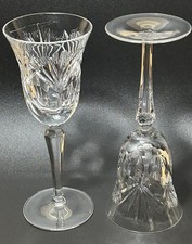 Vintage Set of 2 Nachtmann Andernach Crystal Bohemian Champagne Glasses 1960’s