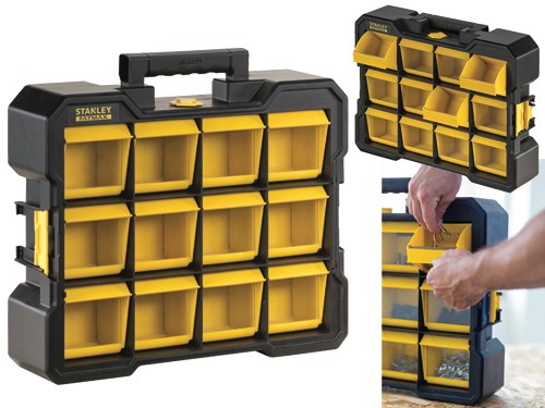 Cassette Organizer Stanley FMST81077-1 FatMax | 12 Vaschette Flip Bin