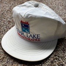 Vintage Coca-Cola Star Lake Amphitheatre Snapback Hat White 90s Made in USA Hat