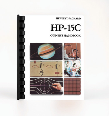 Manual for Hewlett Packard HP 15C Calculator half-letter size