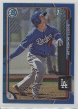 2015 Bowman Chrome Prospects Blue Refractor 112/150 Scott Schebler #BCP119 9pa