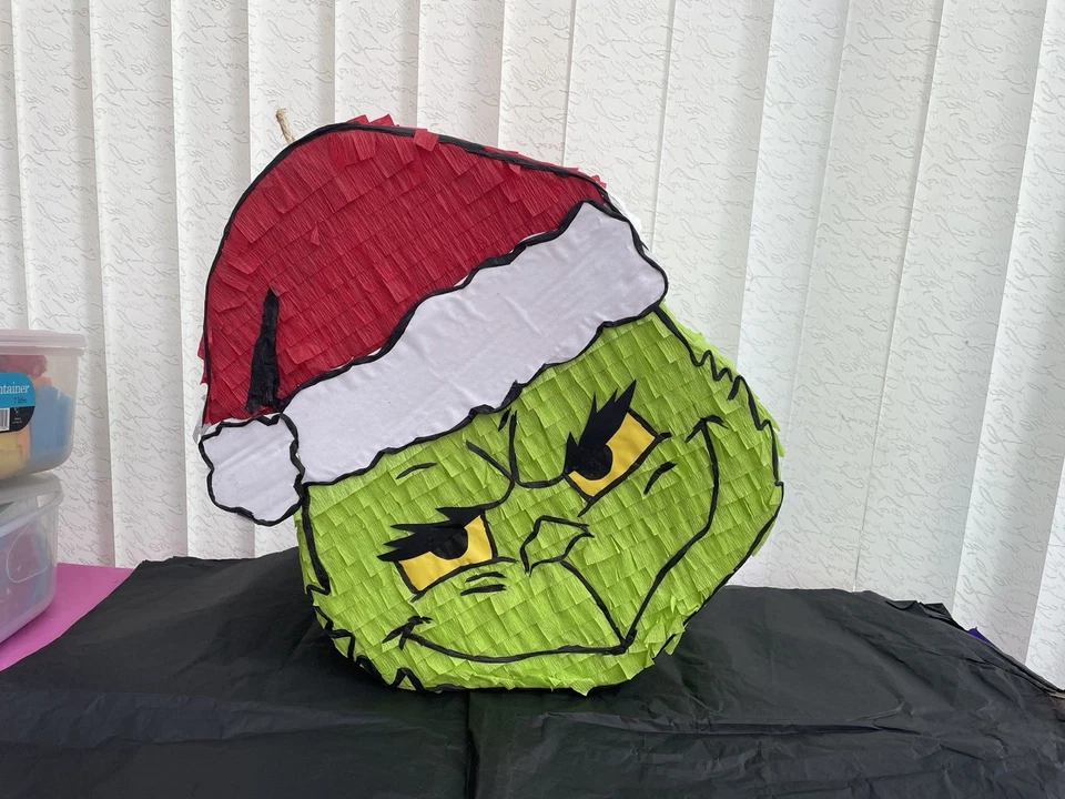 Grinch Weihnachten Piñata Party Kinder Xmas Spaß Spiele Deko Pinata Santa - Bild 2 von 4