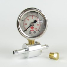 Weber Fuel Pressure Gauge 1-8 Bar With Inline Adapter For Fuel Injection Systems Weber Fuel Pressure Gauge 1-8 Bar With Inline Adapter For Fuel Injection Systems