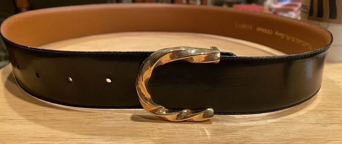 Cipriani Glazed Cowhide Black Belt 55005 1 Cipriani Belt - Etsy main image 3