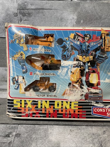 Diaclone 6-In-1 Constructicons KO Set 1983 Pre Transformers INCOMPLETE - Picture 2 of 10