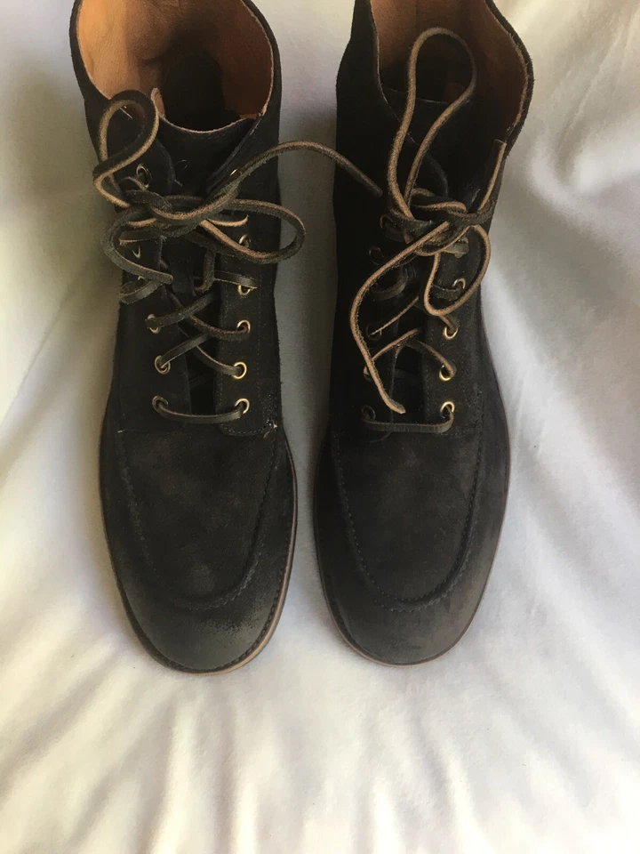 Мужские рабочие ботинки Frye Rainer из черной замши на шнуровке размер 11,5 НОВЫЕ - Изображение 4 из 4