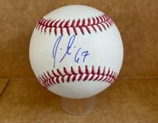 JACOB AMAYA MARLINS SIGNED AUTOGRAPHED M.L. BASEBALL BECKETT AUTH 