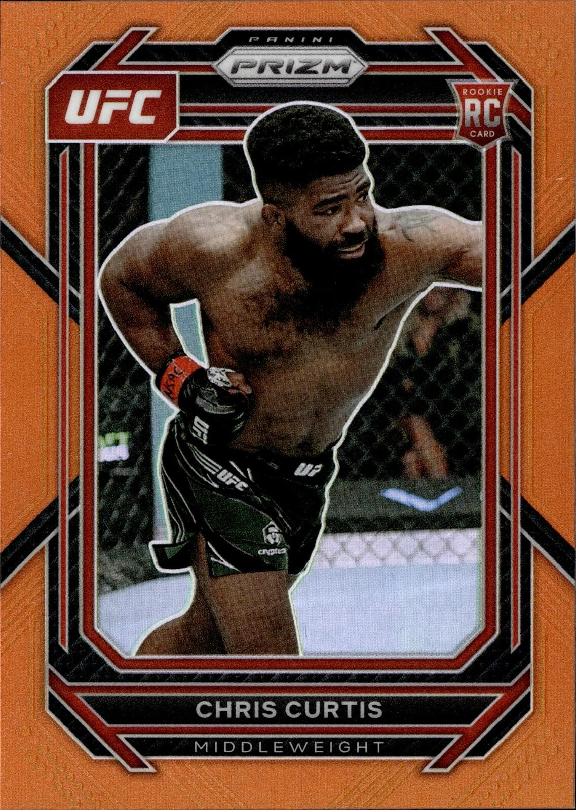 2023 Panini Prizm UFC Chris Curtis Rookie RC Orange SP /99 #105