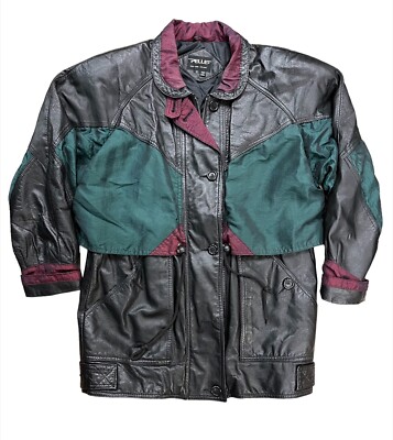 VINTAGE PELLE NY MILANO LEATHER JACKET SZ Small Womens