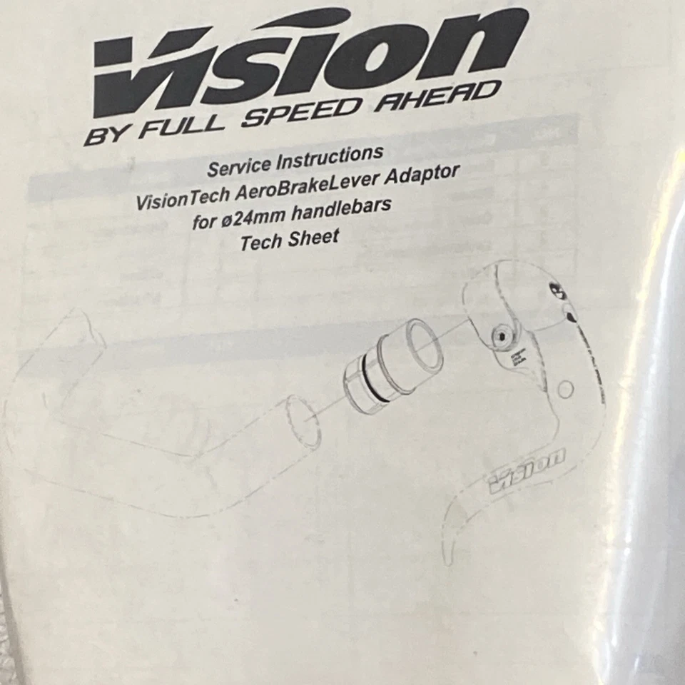 Adaptadores de palanca de freno inverso Vision Aero para adaptarse a barras no VT Foto 3 de 3