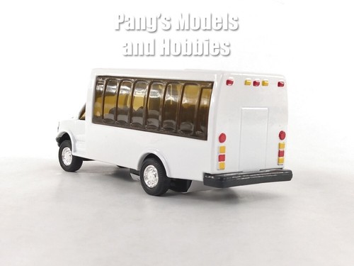 4.75 inch Mini Charter Tour Bus Van Limo - 1/48 Scale Diecast Model - WHITE - Picture 9 of 11