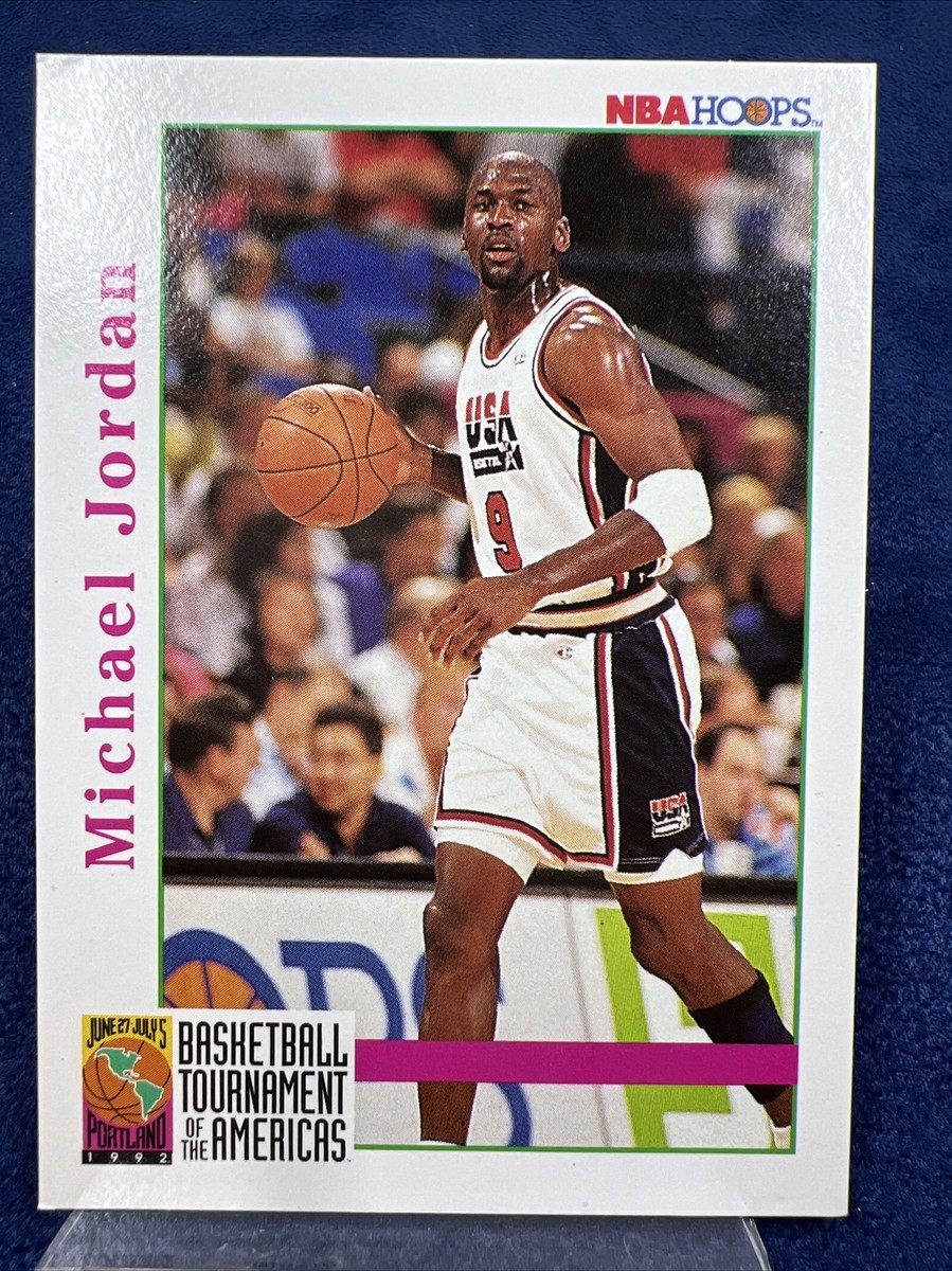 Michael Jordan 1992-93 NBA Hoops Basketball Card 341 Chicago Bulls