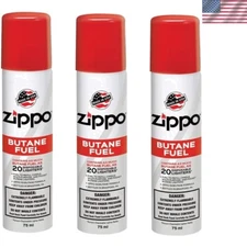 Lightweight 3 Pack of  1.48 oz Butane Fuel Cans - Durable & Convenient