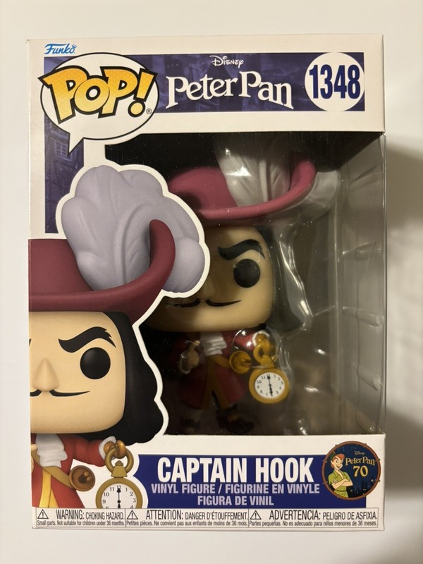 Funko POP! Disney Peter Pan (70th Anniversary) CAPTAIN HOOK #1348 in Protector