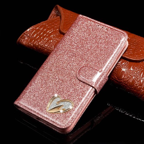 BLING GLITTER STAND CASE FOR IPHONE 15 14 13 12 MAGNETIC FLIP WALLET HARD COVER. - Picture 16 of 21