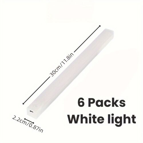 6X LED Motion Sensor PIR Night Light Cordless Battery Powered Closet Stair Light - Picture 7 of 13