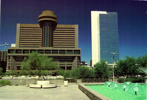 Hyatt Regency Hotel nahe Civic Plaza Downtown Phoenix Arizona Postkarte nicht verschickt